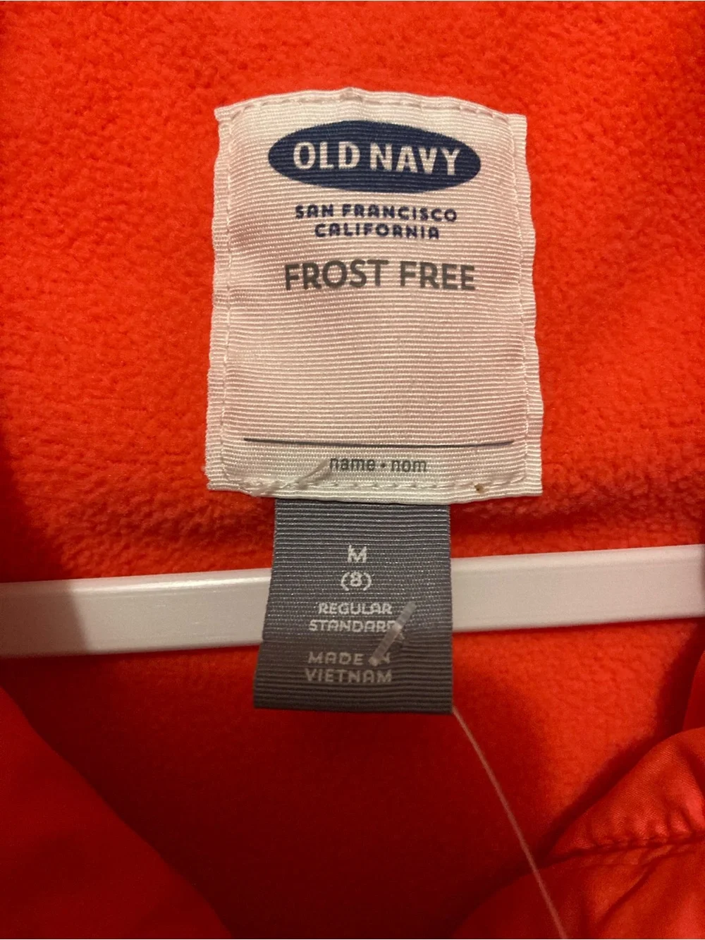 Old Navy Bright Coral Kids Fleece Vest